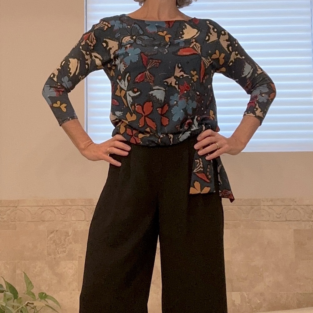 Anthropologie Weston butterfly blouse